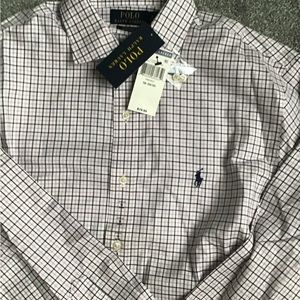Polo Ralph Lauren Mens Long Sleeve Dress Shirt Size 16/34-35 Classic Fit NWT